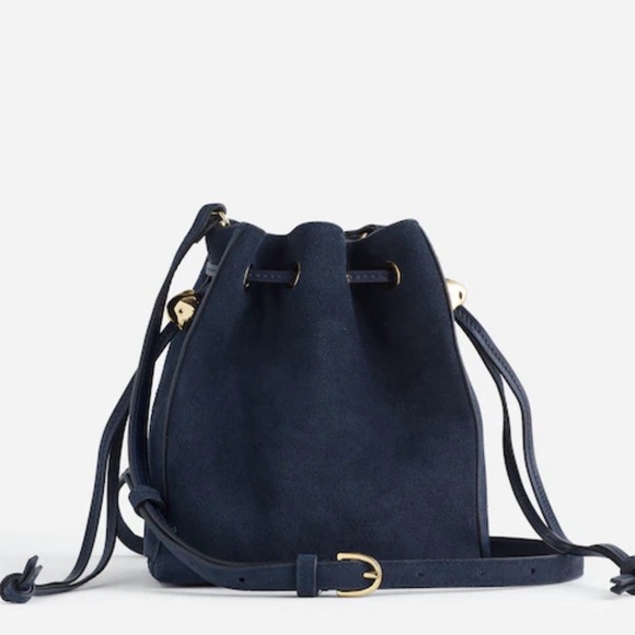 NWT Madewell The Mini Drawstring Crossbody Bucket Bag - Picture 1 of 2